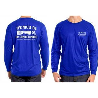 Camiseta Manga Longa Técnico De Ar Condicionado Autônomo