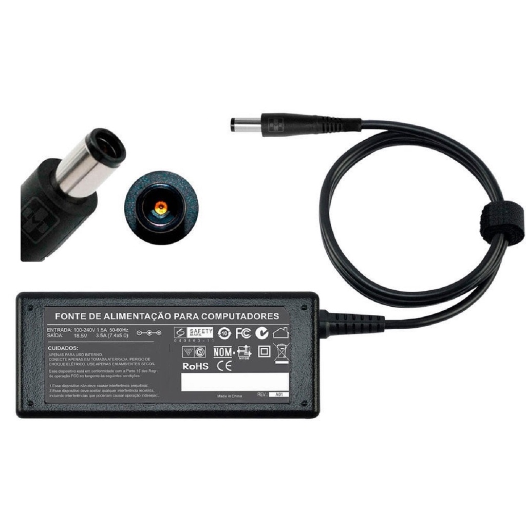 Fonte Carregador Para Hp Compac Nx6320 Nx6325 Nx7300 Nx7400 713