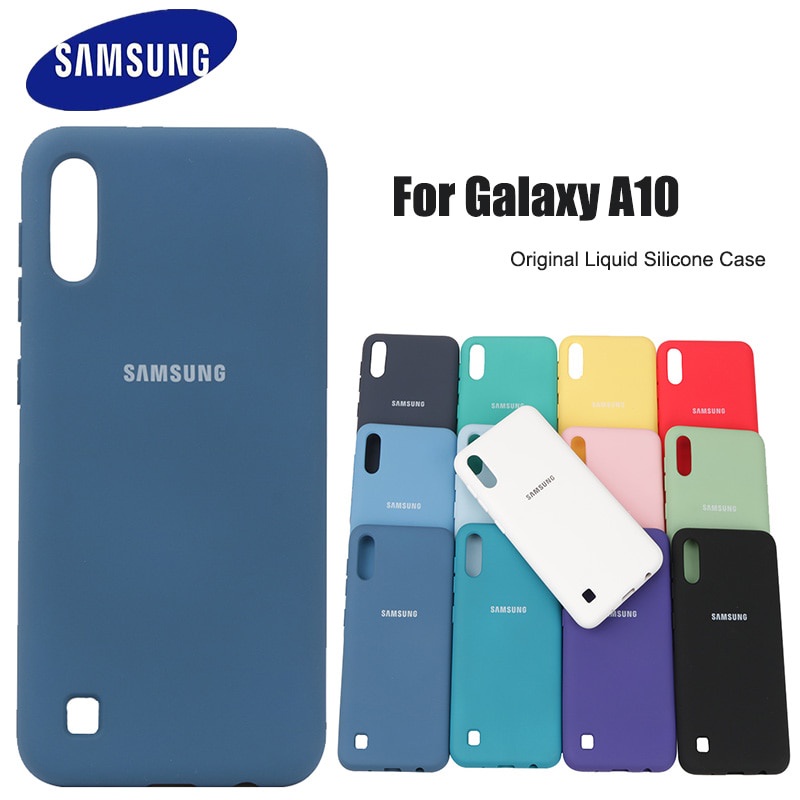 Sobbing Grind benefit Samsung Galaxy A10 Case High Quality Liquid Silicone Case Silky Soft-Touch  Back Cover For Galaxy A 10 2019 SM-A105F Phone Shell | Shopee Brasil