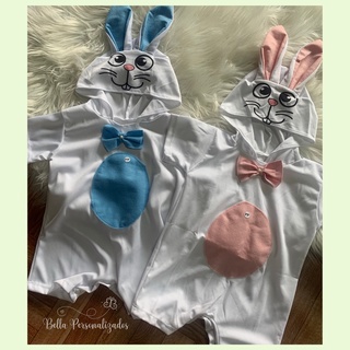 Roupa de Coelho para bebê Fotos de Páscoa Fantasia Infantil de Páscoa