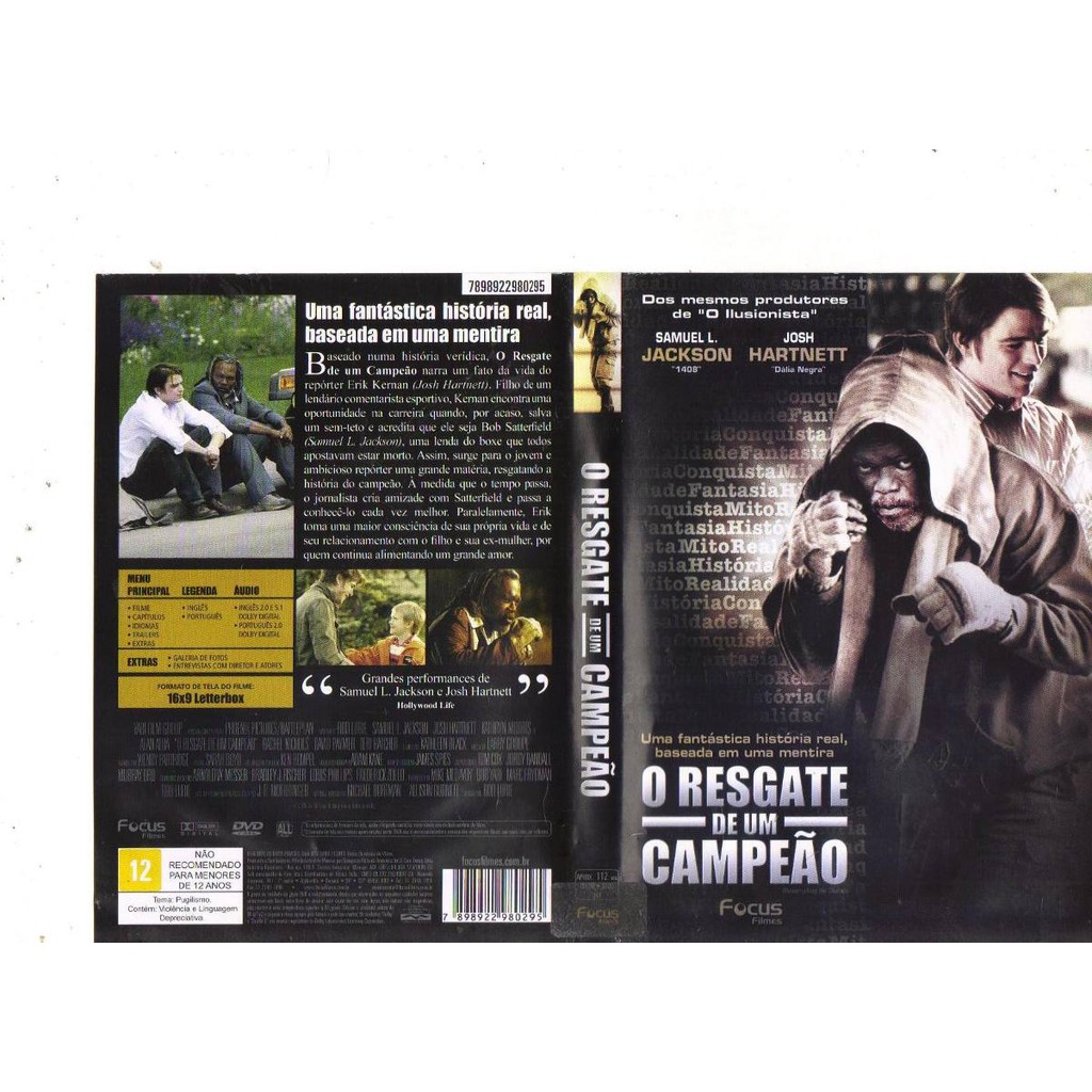 Dvd O Resgate De Um Campeão - Samuel L. Jackson, Original