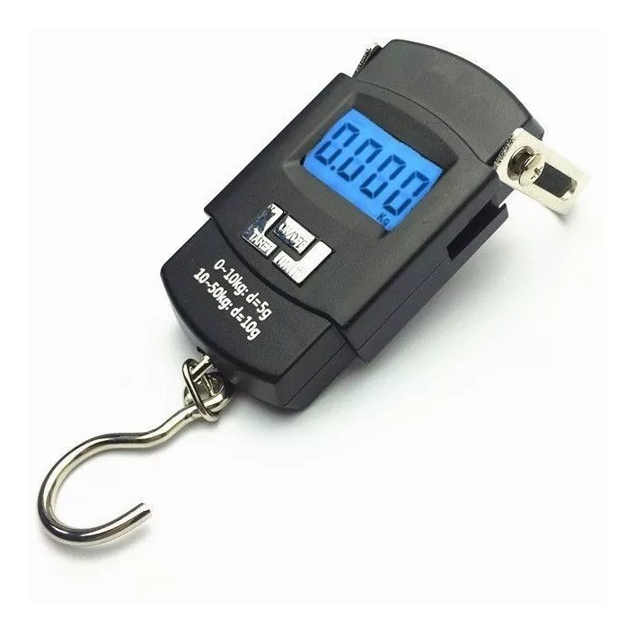 Balança 50kg de mão Portátil Digital de Mala Bagagem Pesca Feira Promoção oferta COMPRALIDER Recife Boa Viagem