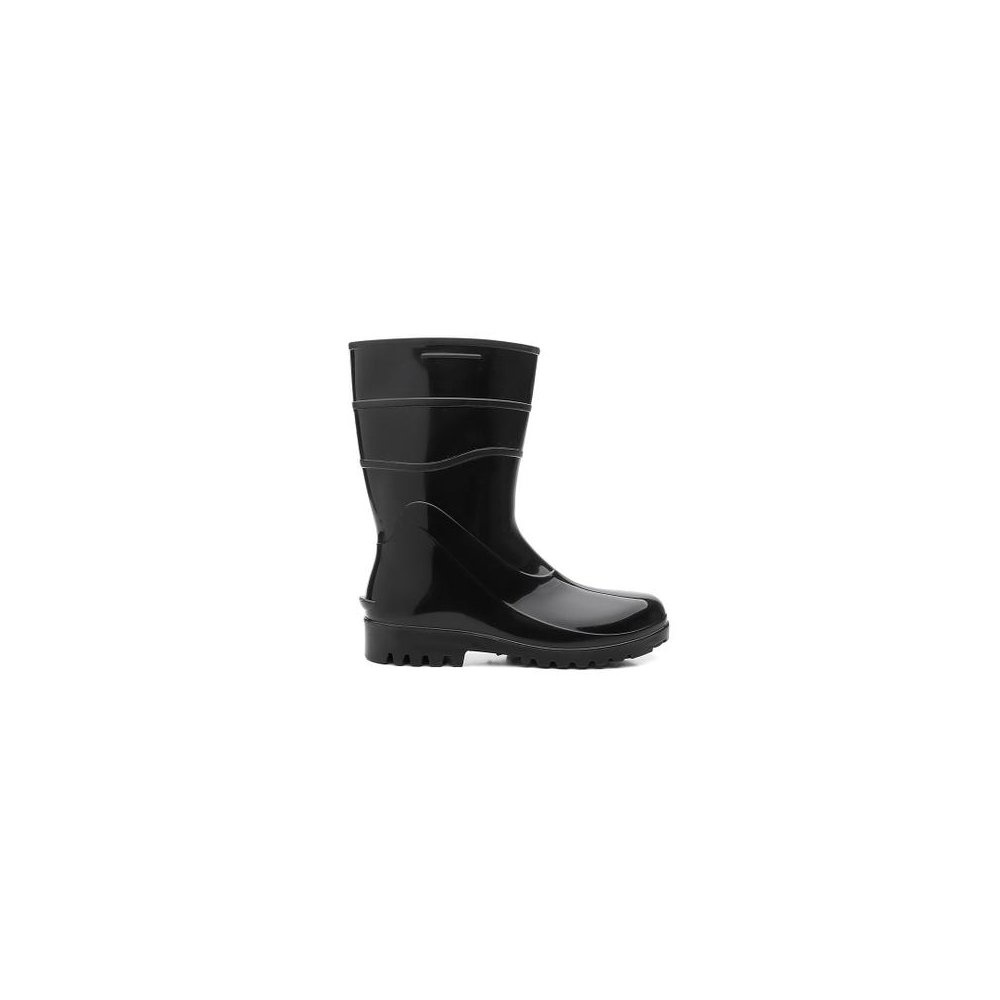 Bota De Pvc Preta Sem Forro Cano Curto Ca 37456 Bracol | Shopee Brasil