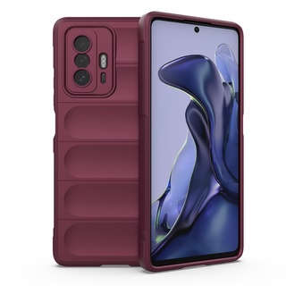 Capa Flexível De Silicone Proteção Completa Anti-Impacto Para Xiaomi 11T Pro