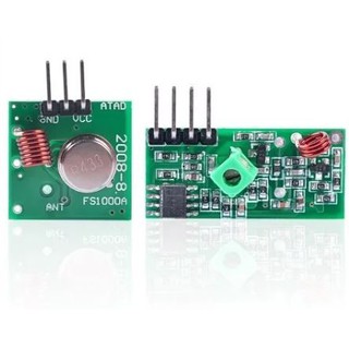 Módulo Rf Transmissor Receptor 433mhz Am Arduino Rx Tx Arduíno, Arduino Mega, Arduino Uno, Esp8266, Esp32, W5100, Hc-05, Hc-06, Kit de Arduino, Arduino Uno R3, Sg90s, Arduino Completo
