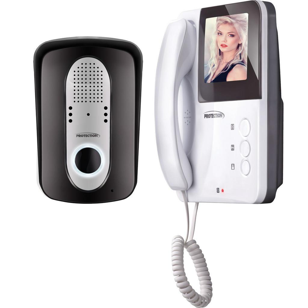 Porteiro Eletrônico Com Câmera Anti Vandalismo Segurança Vigilância Proteção Interfone Pt-3000 - Protection