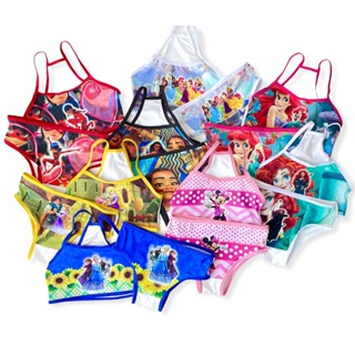 Kit 3 Conjuntos Infantil Sublimado  Calcinha E Top em Oferta na Shopee