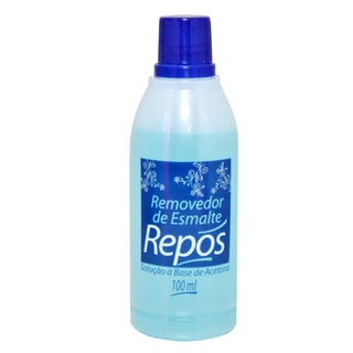 Removedor Esmalte Unha Base Acetona Removedor de Esmalte Repós 100ml