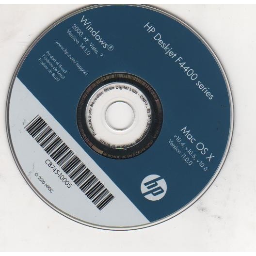 Cd De Instalação Para Impressora Hp Deskjet F4480 F4400 Shopee Brasil