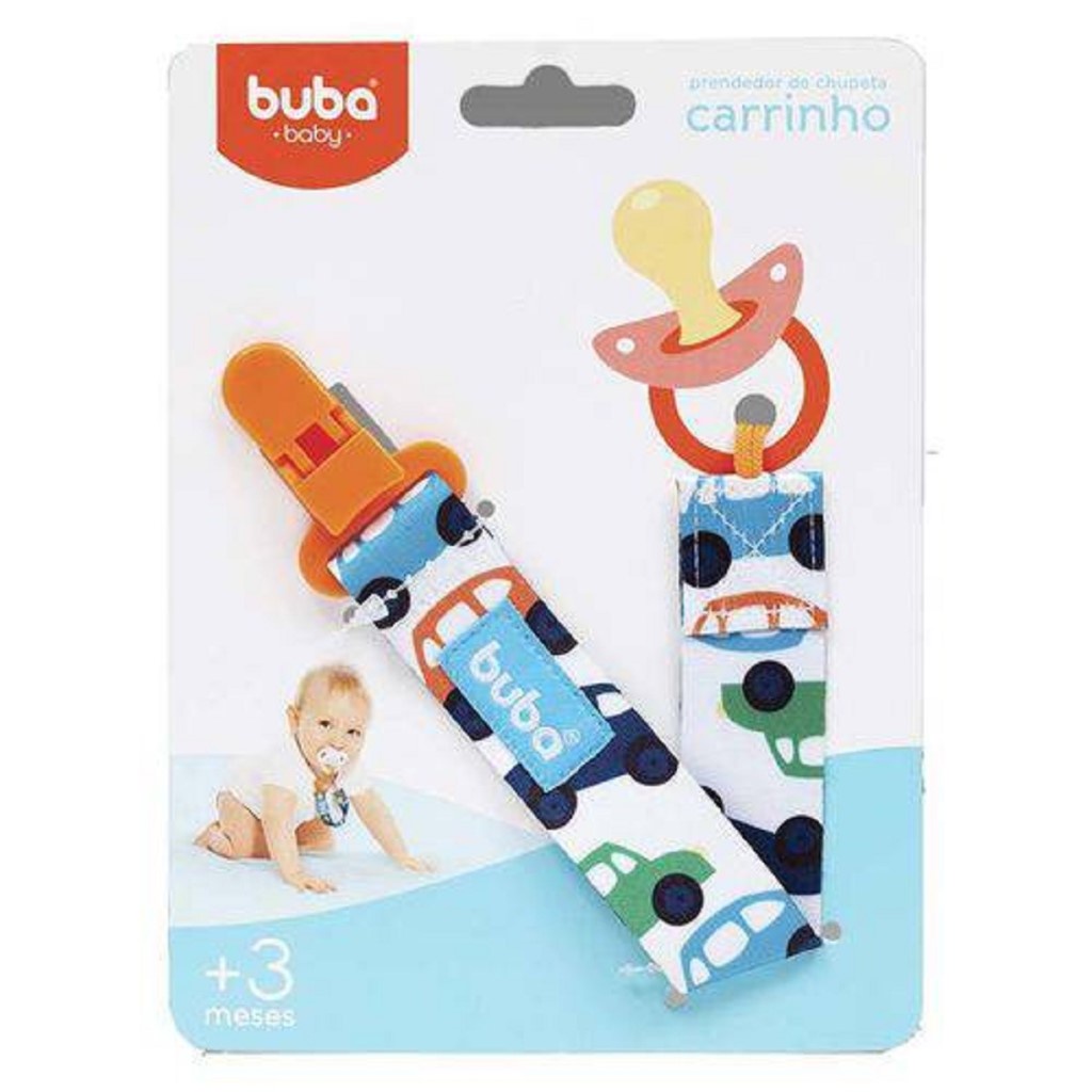 Prendedor De Chupeta Carrinho 7478 - Buba em Oferta na Shopee