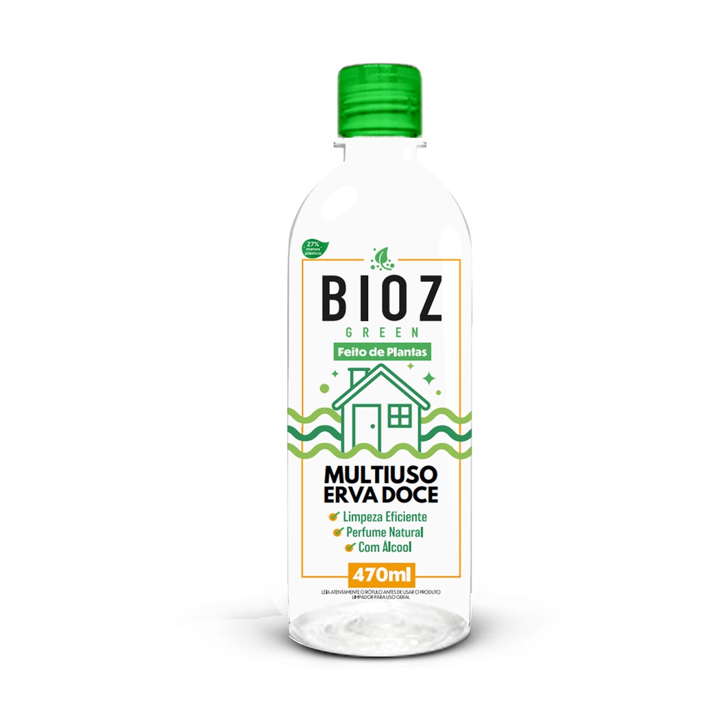 Multiuso Limpeza Biodegradável Erva Doce BioZ Green 470ml