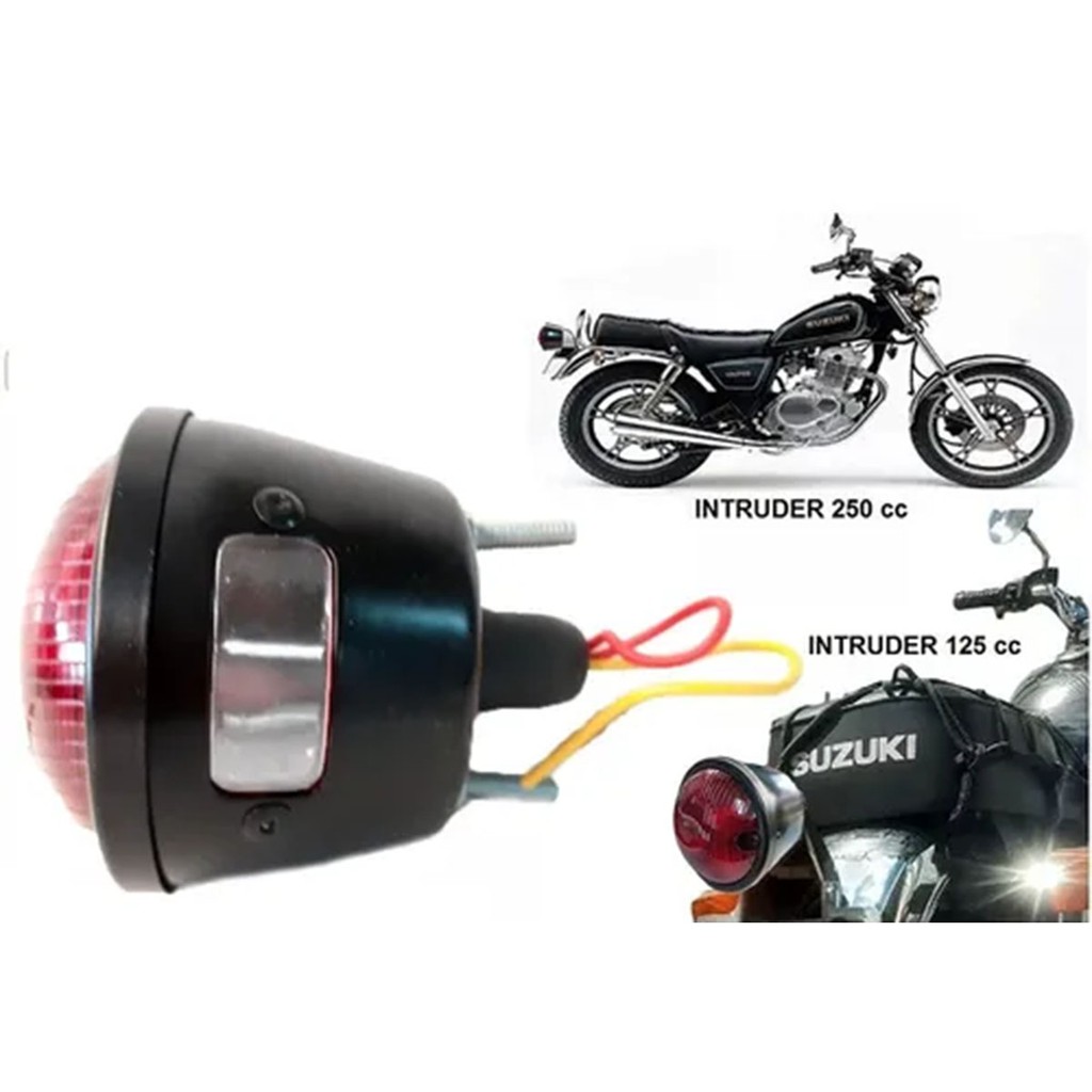 Lanterna Traseira Jeep Willys Preta Com Vigia