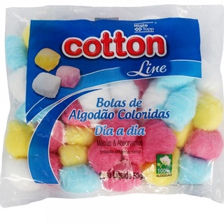 Algodão Cotton Bola Colorida 50g