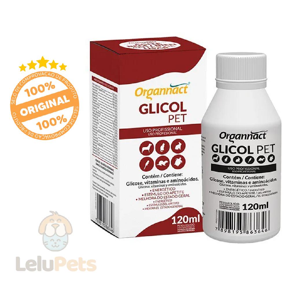 Suplemento Vitamínico Energético Organnact Glicol Pet 120ml em Oferta na Shopee