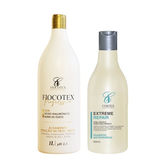 Kit Progressiva Profissional Pra Salão 1000ml Com Shampoo Anti ressíduo