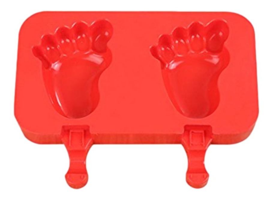 Forma em Silicone Para Picolé Formato Pé Pezão