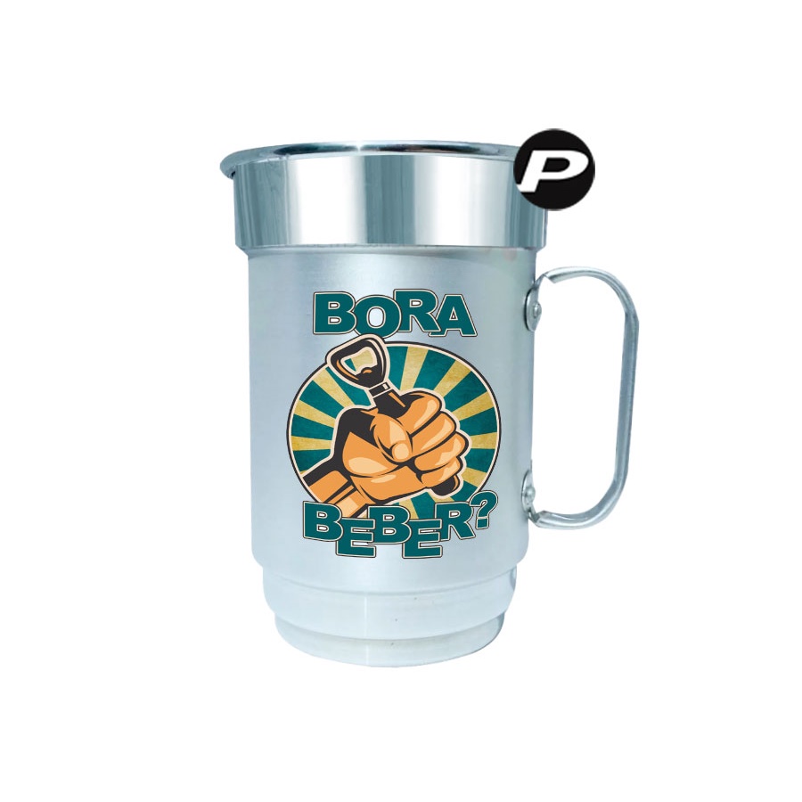 Caneca de Cerveja Carnaval - Bora Beber + Cordão Tirante