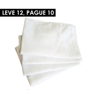 Pano de Prato Branco Superior - Kit com 12 un / Grande / com Bainha/ Pano de Copa / Guardanapo