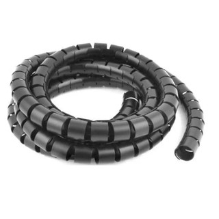 Organizador De Fios Cabos Espiral 3/4 Preto 2,00 Metros