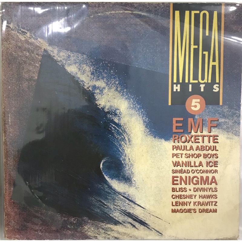 LP VINIL MEGA HITS 5 - ROXETTE - SINEAD OCONNOR - PAULA ABDUL - LENNY KRAVITZ - PET SHOP BOYS - VANILLA ICE - 1991 - mv