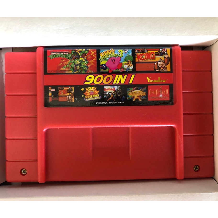 Cartucho Super Nintendo (SNES) - 900 Jogos em 1