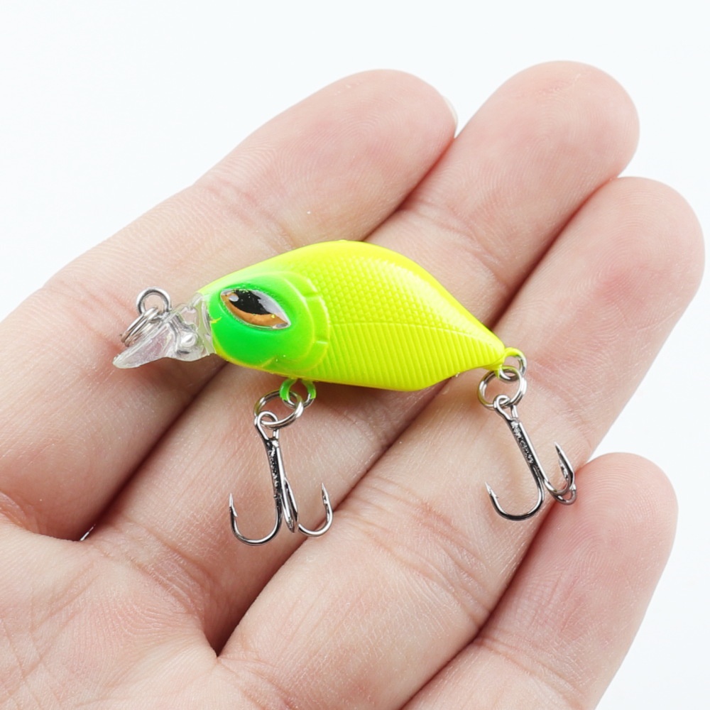Mini Crankbait Isca Artificial Iscas De Pesca 4cm 3g Minnow De Plástico Vib Swimbait