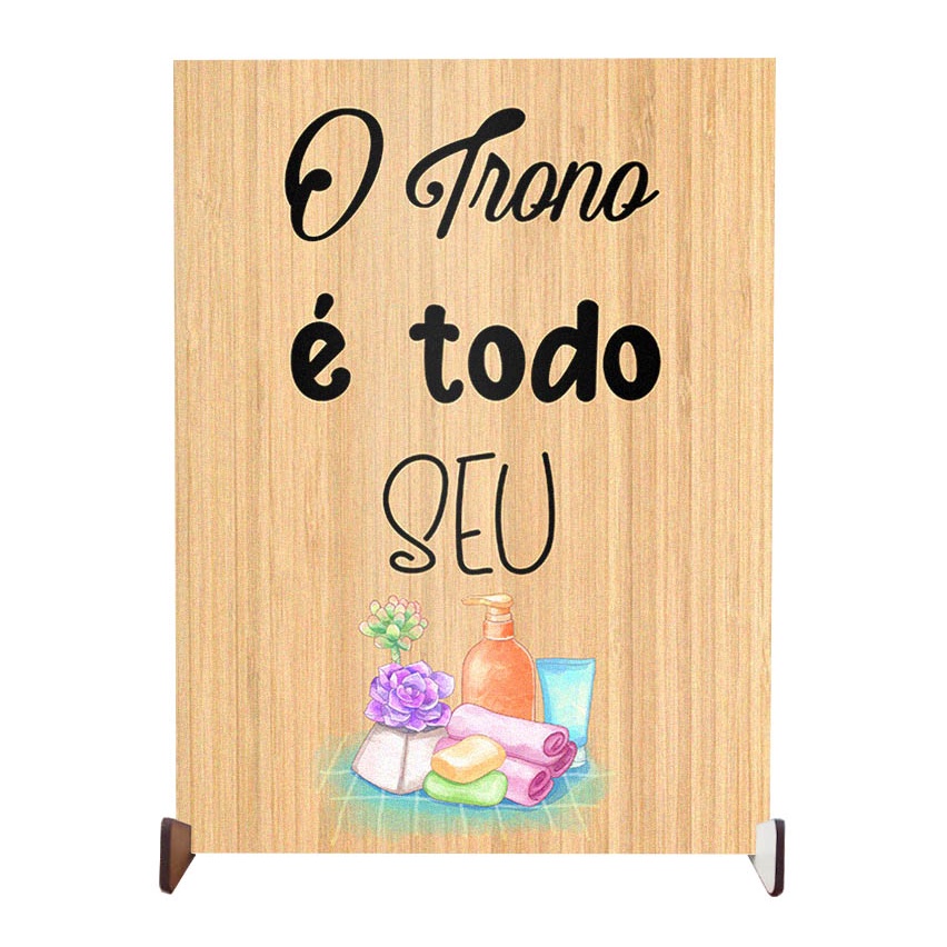 plaquinha decorativa personalizada para enfeite de banheiro decoração