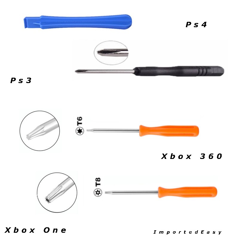 Jogo De Ferramentas Para desmontar controles  Xbox One , Xbox 360 , Ps3 E Ps4