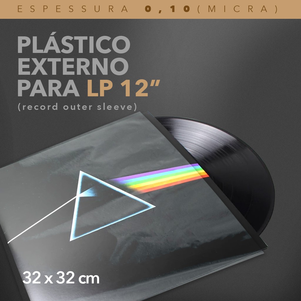 Plastico Vinil Lp 60 - 30 Externos 0,10 + 30 Internos em Oferta na Shopee