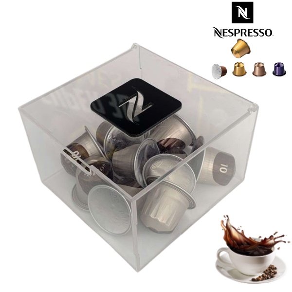 Caixa Acrílica De Cápsulas de Café Nespresso Porta Capsula em Oferta na Shopee