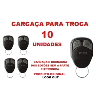10 Capinha Carcaça Controle Look Out Antigo 2 Botões SOMENTE A CARCAÇA em Oferta na Shopee