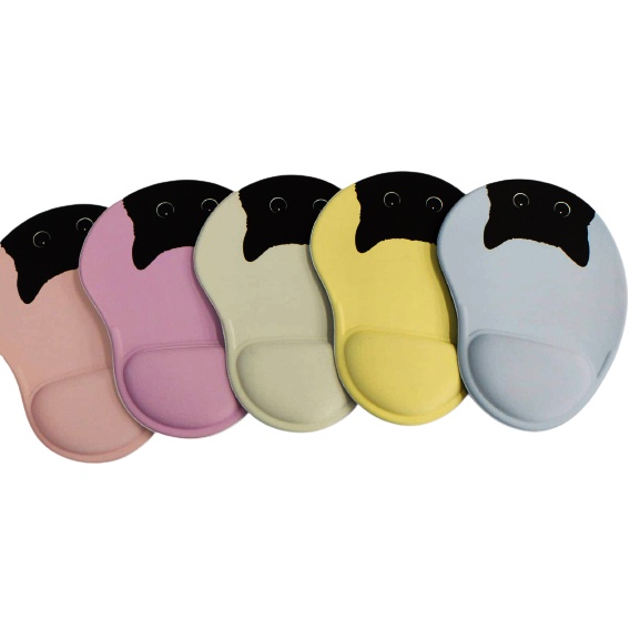 Mouse pad gota com apoio - Rosa Gatinho arteiro em Oferta na Shopee