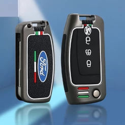 Capa De Liga De Zinco Para Carro Chave Ford Focus 2 MK2 Fiesta Mondeo Galaxy Ecosport Escape Falcon B-Max C Acessórios