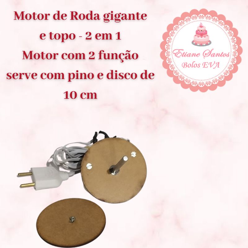 Motor para roda gigante / Motor para topo 2 em1 110VOLTS