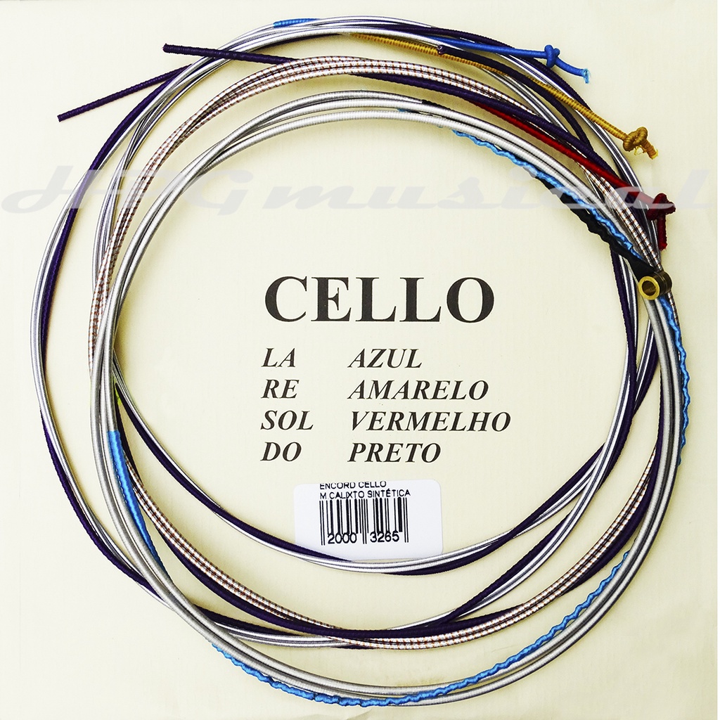 Encordoamento Violoncelo Mauro Calixto Sintética 4/4