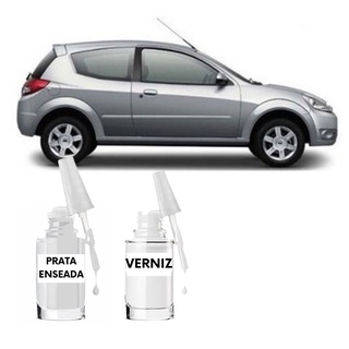 Tinta Tira Risco Automotivo Ford Ka Prata Enseada