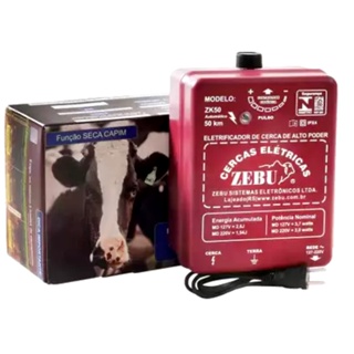 Cerca Elétrica Rural Zebu ZK50 Bivolt em Oferta na Shopee