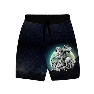 Bermuda Masculina de Moletom Estampada Por Sublimação Lua São Jorge A51