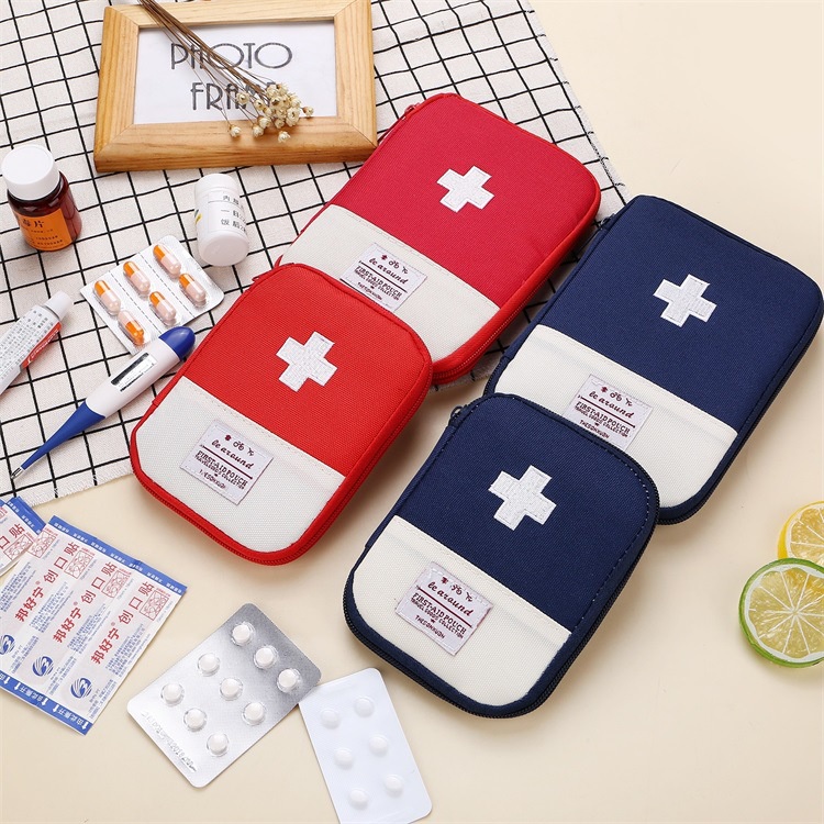 Kit De Primeiros Socorros Médico Portátil Viagem Saco De Armazenamento De Medicina Saco De Sobrevivência Acampamento Emergência Útil Ao Ar Livre Caso Pílula