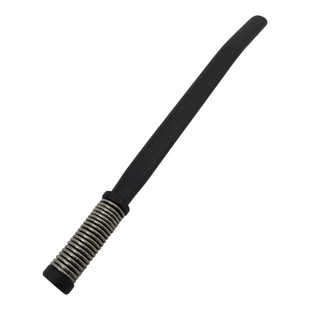Bomba De Tereré E Chimarrão Preta Com Filtro De Mola Externa De Inox 19cm