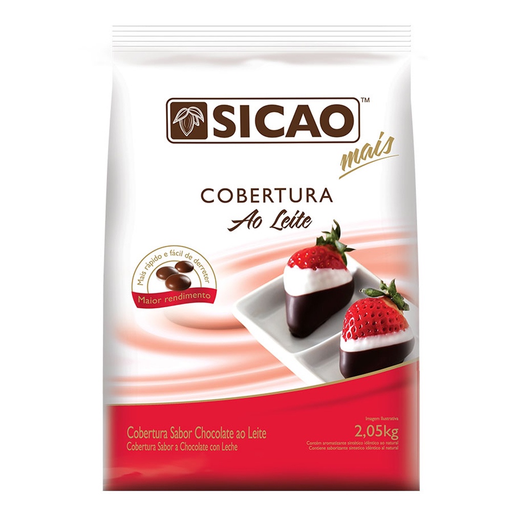 Gotas de Chocolate Cobertura Mais Fácil Ao Leite 2,05kg - Sicao
