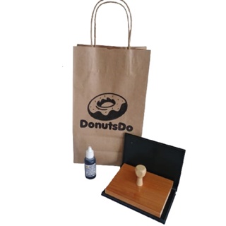 Carimbo De Madeira 7x7 Personalizado + Carimbeira + tinta em Oferta na Shopee