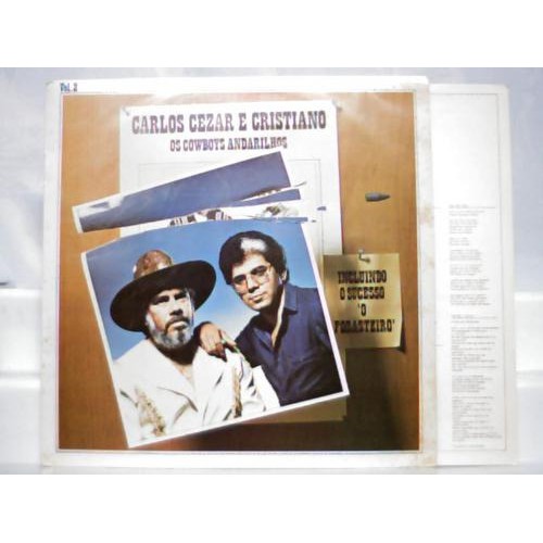Carlos Cezar E Cristiano Lp O Forasteiro Volume 2 1982