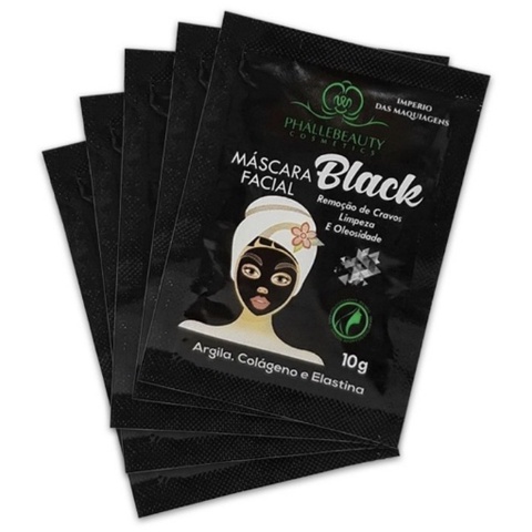 Máscara Facial Black Sachê PhálleBeauty PH019