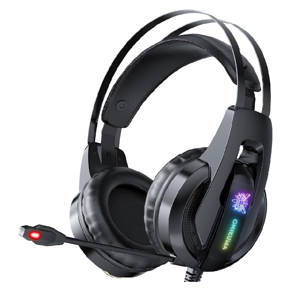 Headset Gamer Profissional Onikuma K16 Preto/Azul