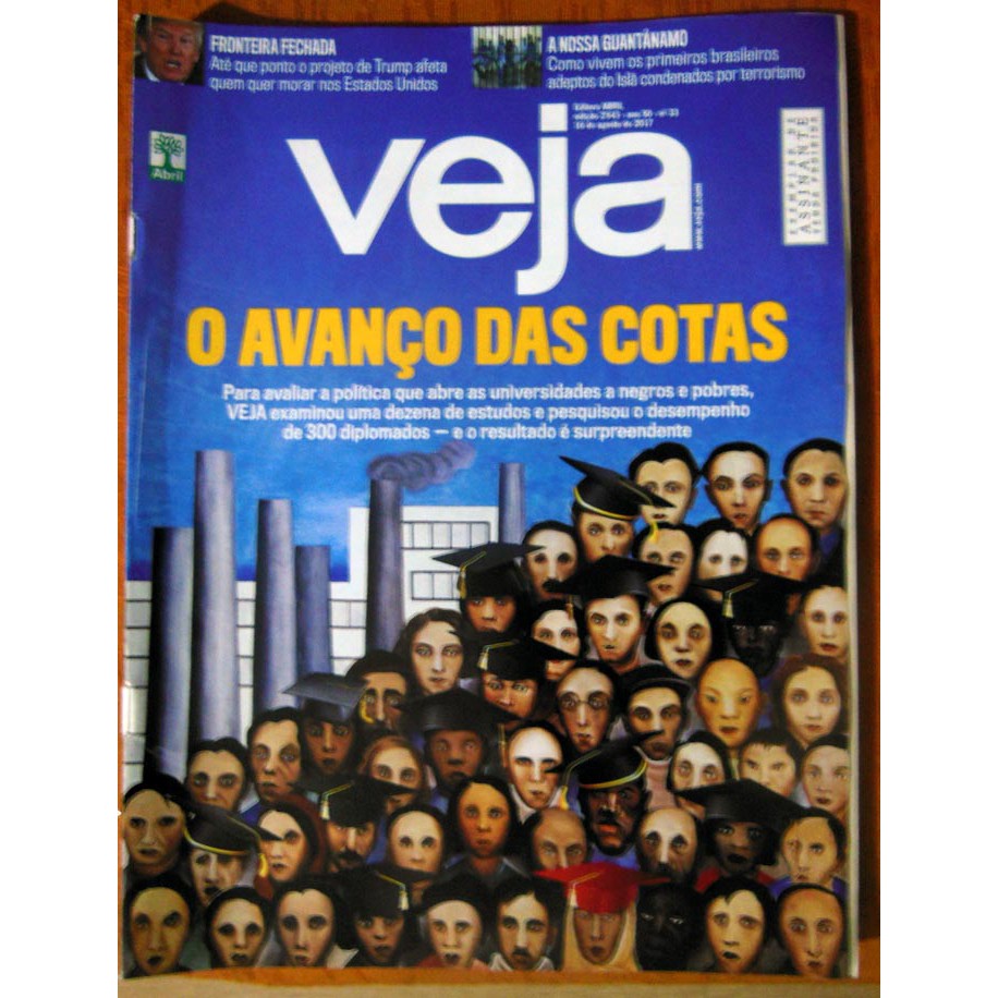 Revista Veja 2543 16/08/2017 Avanço Das Cotas Anitta Ai Weiw