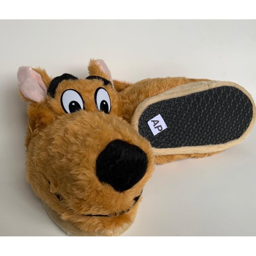 pantufa scoob doo quentinha e confortável infantil/adulta inverno unissex
