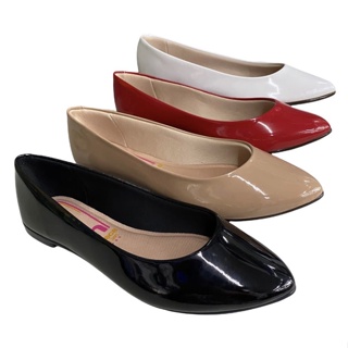 Sapatilha Confort Bico Fino Verniz Moleca 5635-100 em Oferta na Shopee