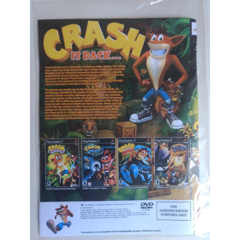 Crash Bandicoot Ps2 Coleção (6 Jogos 4 Dvds) - Nitro - Escorrega o Preço