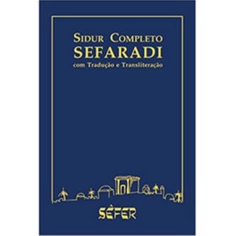 Sidur completo Sefaradi (Tradução e Transliteração) em Oferta na Shopee